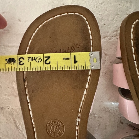 Salt Water Original Pink Leather Sandals Kids Size 12 - Picture 5 of 7